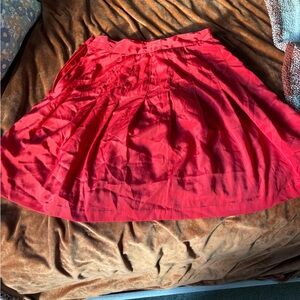 Red skirt